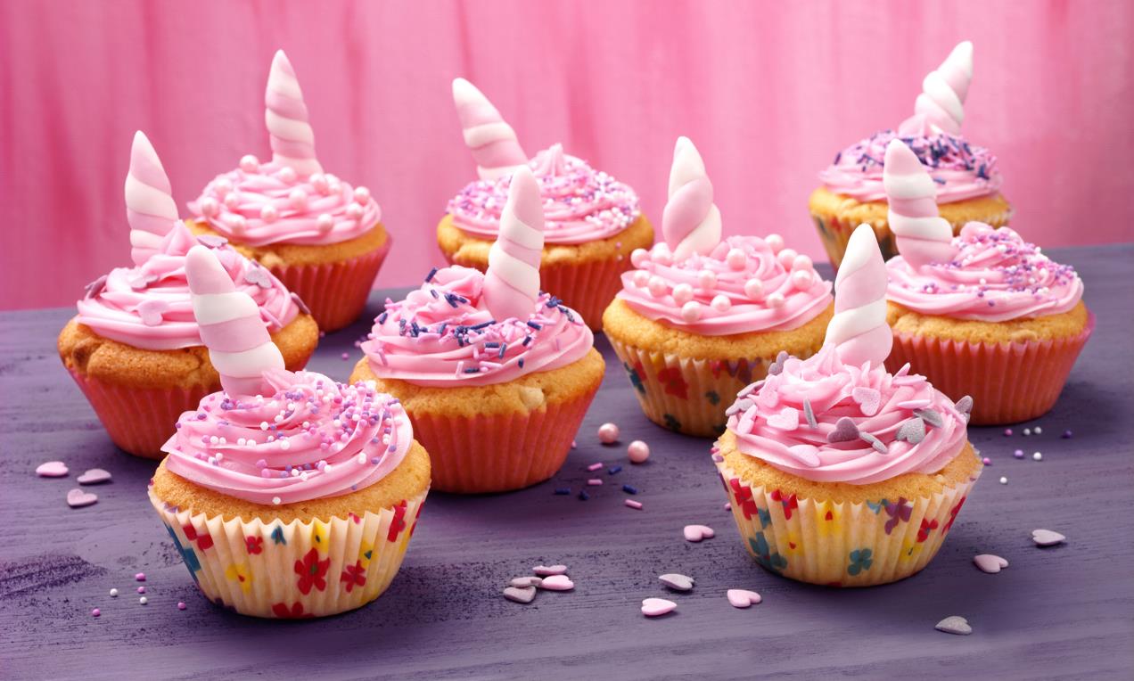 recept unicorn fairy cakes webbgröda